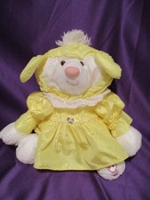 Fisher Price Puffalumps Lamb Sheep Yellow Dress 8005 15" 1986 Quaker Oats Co.