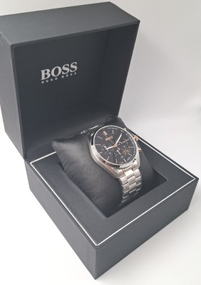 HUGO BOSS 1513819 Champion 44mm Silberes Edelstahlgehäuse mit 