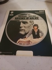 CED VIDEODISC ABSENCE OF MALICE Paul Newman Sally Field Bob Balaban 1981 PG