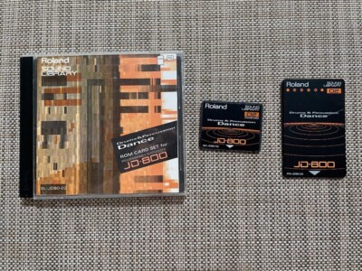 Roland SL-JD80-02 Drums & Percussion Dance Rom Card Set for the JD