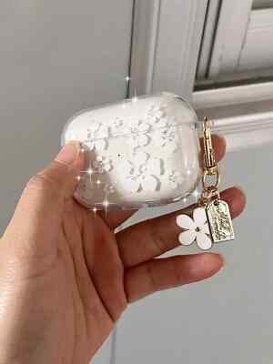 Gänseblümchen Glitzer Blume Design Hülle Cover für Airpods Pro 2. Gen 1 2 3 4