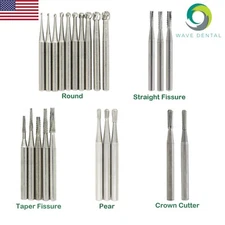 Wave Dental Operative Bur Tungsten Carbide Friction Grip Midwest FG 1.6mm 19mm