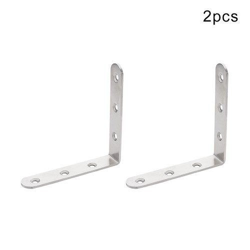 100mm Bracket Corner Brace Joint Wall Shelf Suppourt L Shape Stainless ...