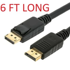 6FT High Speed DP to DP Cable Gold Plated DisplayPort to DisplayPort  4K Ready