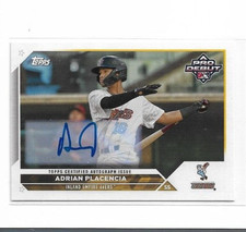 2023 Topps Pro Debut Adrian Placencia Rookie Auto #PD-126 - Angels