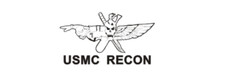 4" us marine corps usmc recon welock white bumper sticker decal usa made