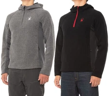 Spyder Men's Boundless Half Zip Pullover Hooded Sweater, Color Options