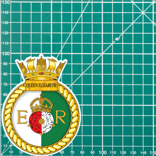 Royal Navy HMS Queen Elizabeth Waterproof Vinyl Sticker - Multiple Sizes - Picture 5 of 9