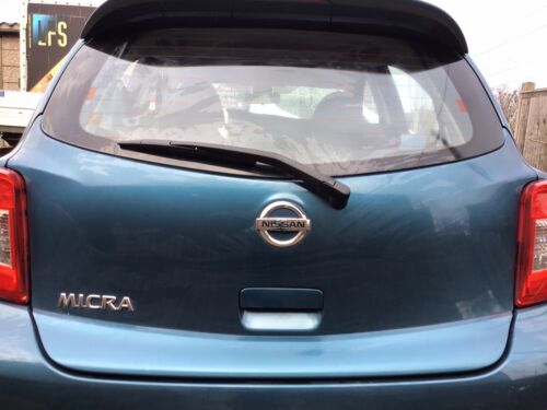 NISSAN MICRA K13 TAILGATE TURQUOISE PEARL PAINT CODE RBK 5 DOOR MODEL 2010-2017 - Picture 9 of 11