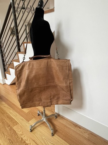 ULTRA RARE 1970's First COLOMBIAN TUMI ALPHA NAPA LEATHER VINTAGE GARMENT BAG - Picture 3 of 24