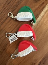 Bath & Body Works: Set Of 3: Santa & Elf Hats Hand Sanitizer Pocketbac Clips