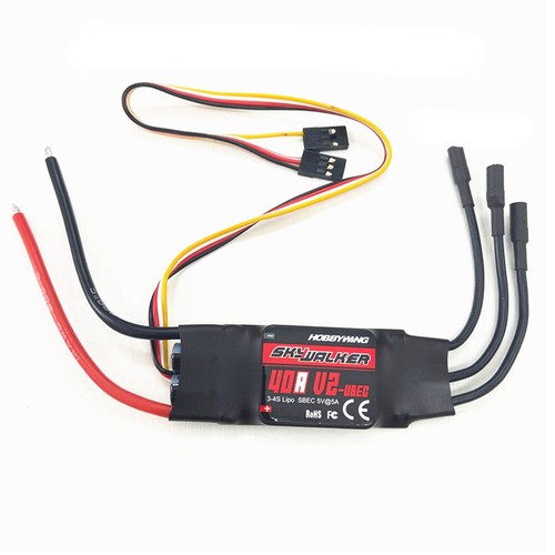 Hobbywing Skywalker 20A 30A 40A 50A 60A 80A 100A ESC 3-6s w/BEC For RC Airplane - Picture 6 of 26