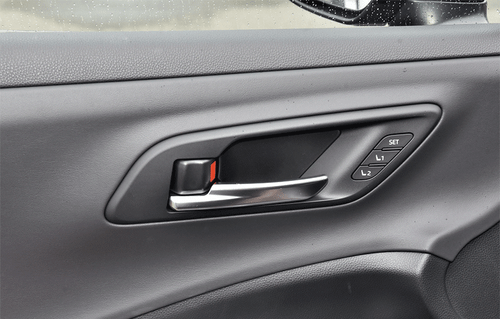 Para Toyota Crown 2023-2024 Negro Acero Puerta Interior Tazón Cuerno Cubierta Altavoz Borde - Imagen 6 de 6