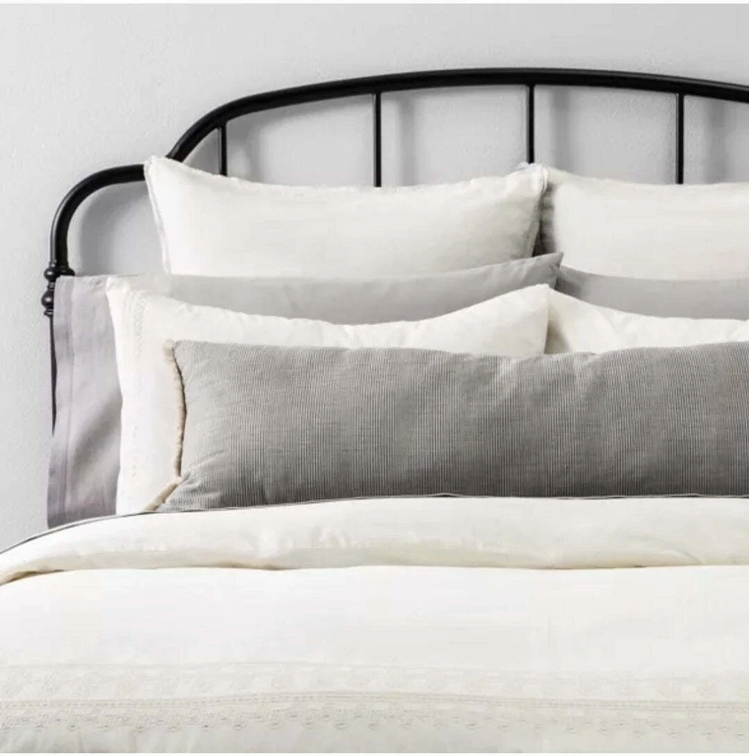Oversized Microstripe Lumbar Pillow eBay