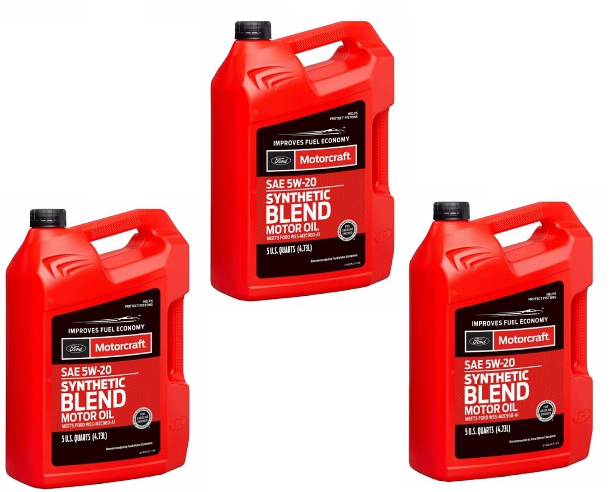 15 Quarts Engine Oil FORD MOTORCRAFT Premium Synthetic Blend SAE