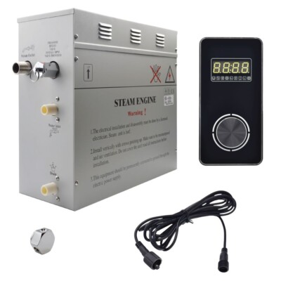 6 kwt Superior Encore Steam Generator Kit W/Black Vertical Digital  Keypad NIB