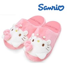 NEW Hello Kitty Women Plush Shoes Sanrio Slipper Indoor/Outdoor House Warm Shoes