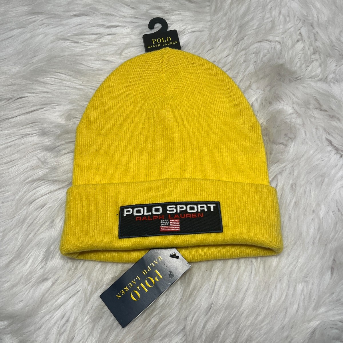 POLO SPORT RALPH LAUREN SKI BEANIE YELLOW | eBay