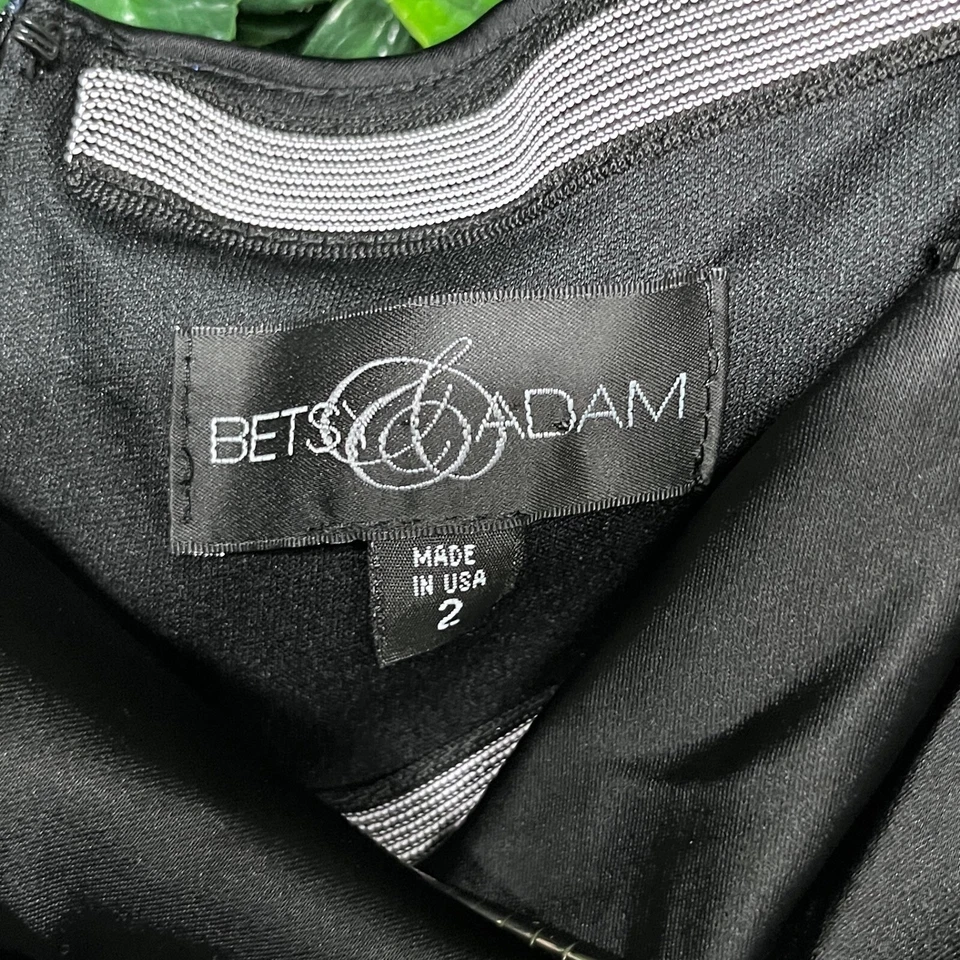 Vestido Betsy Adam 2 Negro Mini Cóctel Acanalado Bodycon Vestido de Fiesta 2839 Foto 4 de 4