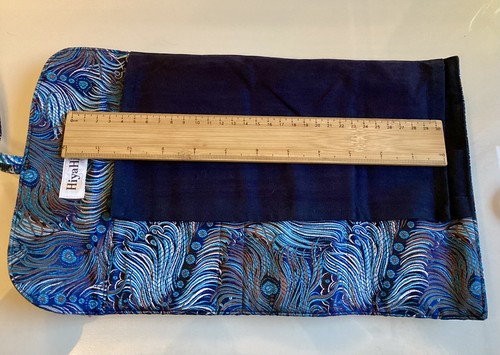 HiyaHiya Double Point Circular Needle Case Blue Peacock Brocade - Picture 7 of 7