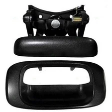 Tailgate Door Handle & Bezel Textured Black fits Chevy Silverado GMC Sierra 1500