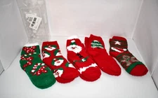 Century Star Fuzzy Socks for Women - 5 Pairs Christmas Gift, Cozy Slipper Socks,