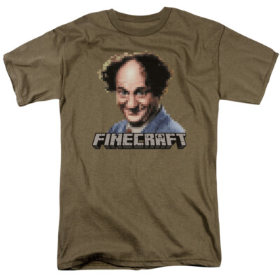 Three Stooges T-Shirt Larry Finecraft Safari Green Tee