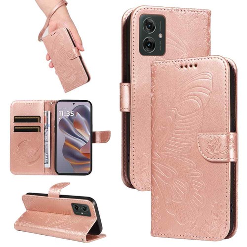 For Motorola Moto G05 G15 G35 G55 G75 G85 Flip Leather Wallet Case Phone Cover - Picture 13 of 49