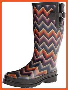 multi colored rain boots