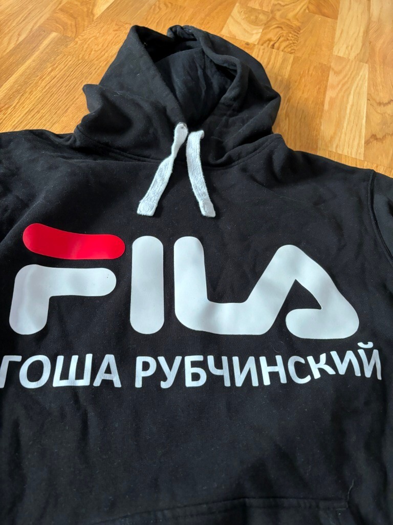 Felpa Gosha Rubchinskiy x FILA tg.S M maglia sweatshirt hoodie tee T shirt NEW