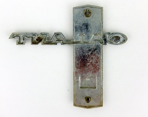 Genuine Vintage Chrysler Valiant Galant 1600 Guard Chrome Car Badge Emblem 1969- - Picture 2 of 4