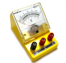 Eisco Labs Moving Coil Meters DC, Voltmeter 0-5V, 0-15V (Dual)