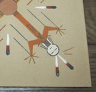 VINTAGE Native American Navajo 4 Tribes Roads Paths Sand Painting Art 13" x 13" — photo 5