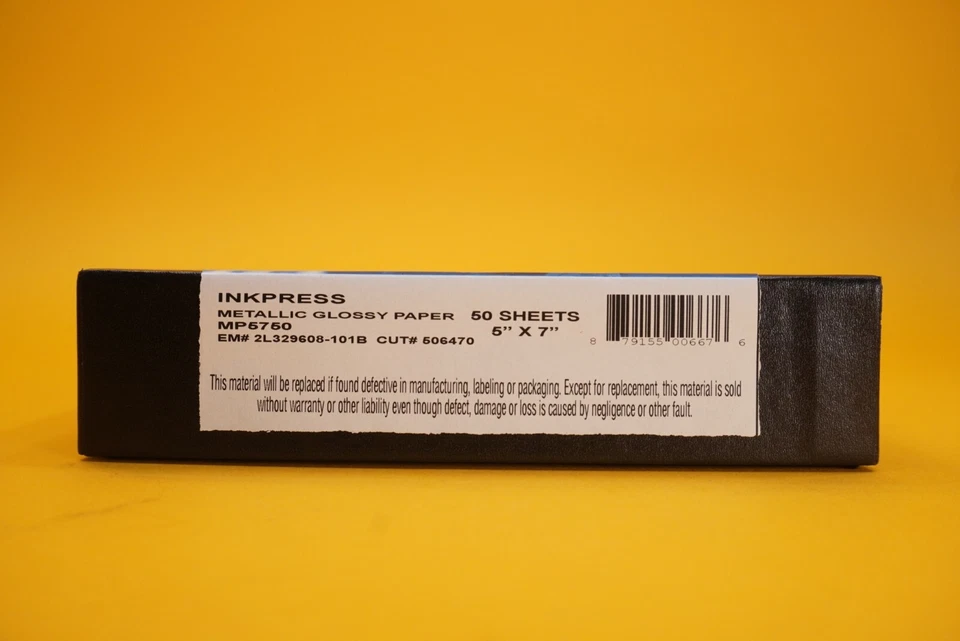 INKPRESS Metallic Glossy Paper 5"x7" 50 sheets 255gsm - Image 2 of 4