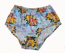 Women  s 100 Silk Pantie Brief Knicker Silk Underwear print S 26"-29"