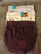 Lot Of 3 Vanity Fair Nylon Hi-Cut W/tag "Comfort 360"size 5