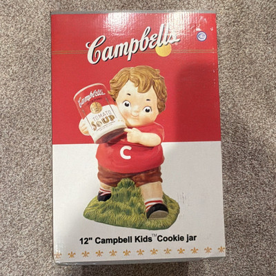Campbell's 12'' Campbell Kids Soup Cookie Jar Box - Red & White
