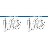2X Ate Powerdisc 295Mm Bremsscheiben Vorne Passend FüR Mercedes A-KLASSE B-KLASS