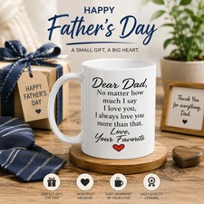 Father's Day Mug for Dad Gift from Daughter Son Coffee Cup Father's Day Idea