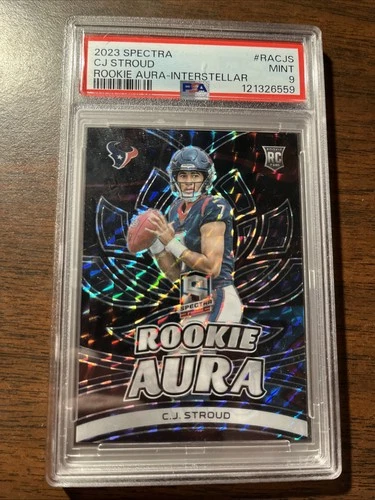 2023 Panini Spectra - Rookie Aura C.J. Stroud Interstellar Prizm /50 (RC) PSA 9