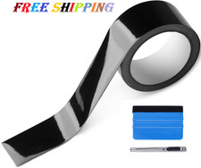 2 in x 30 Ft High Gloss Vinyl Wrap Kit for Black Out Chrome Delete Window Trim
