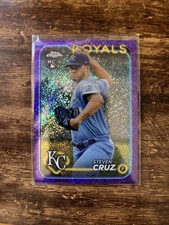 2024 Topps Chrome - Steven Cruz #187 Purple Speckle Refractor /299 (RC)