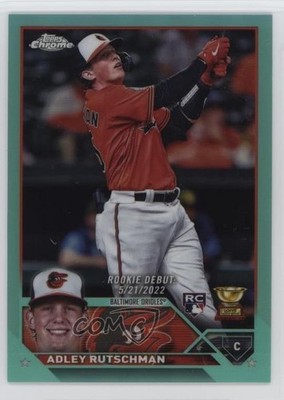 2023 Chrome Update Debut Aqua Refractor /199 Adley Rutschman Rookie RC 1u5y