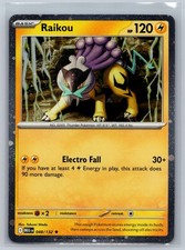 Carta Pokemon Raikou (Cosmos Holo) 048/132 Holo Promo Mega Evoluzione Near Mint
