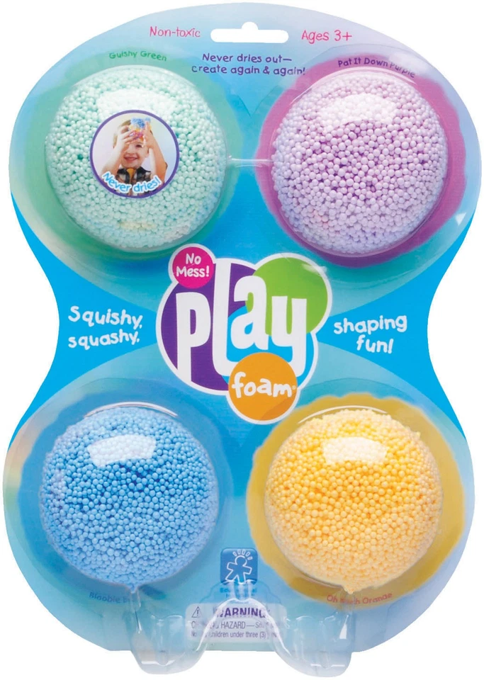 PlayFoam Classic 4er Pack Kinder Knet-Schaum Ohne Chaos - Bild 1 von 1