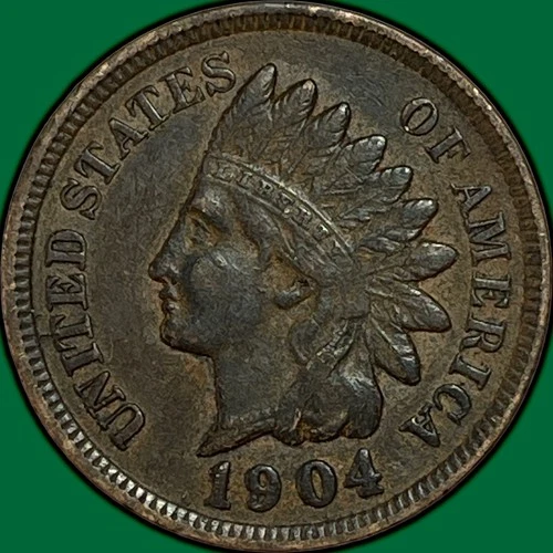 1904 Indian Head Cent Choice Extremely Fine XF+ Coin #34747