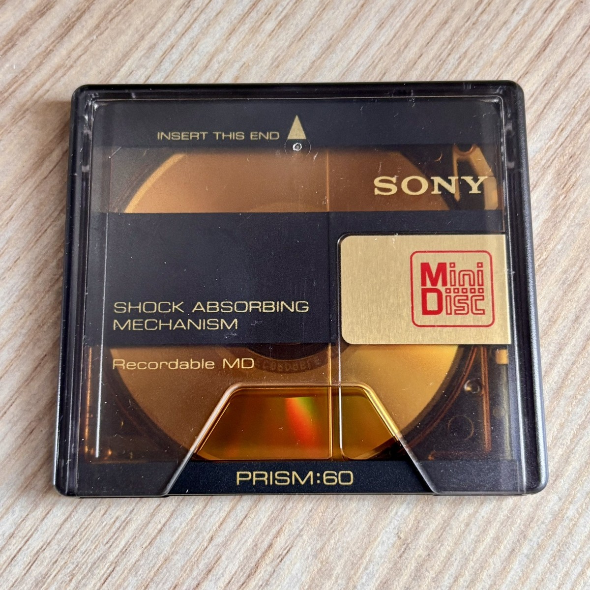 10 x Sony Prism 60 min minidisc Gold Black MD audio media from