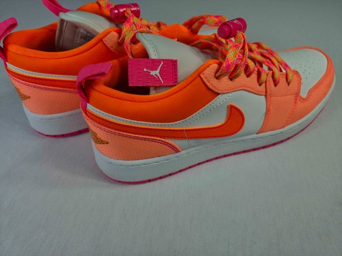 Nike Air Jordan 1 Low SE GS Orange Pink Weiß Jugend Mädchen Schuhe 6Y DJ0530-801 - Bild 3 von 10