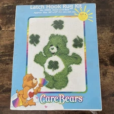 Care Bears Latch Hook Rug Kit / Good Luck Bear / No. 39005 / 2004 / New / Sealed