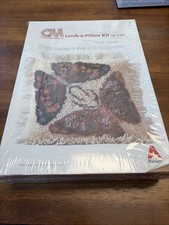 Vintage Columbia Minerva 3752 Pastel Butterfly Latch A Pillow Kit 1977 16x16